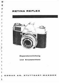 Kodak Retina Reflex manual. Camera Instructions.